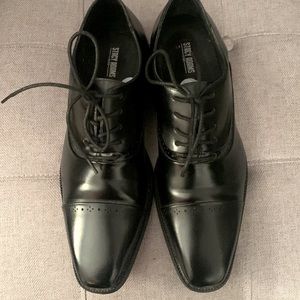 Stacy Adams Black Cap Toe Oxford Dress Shoe